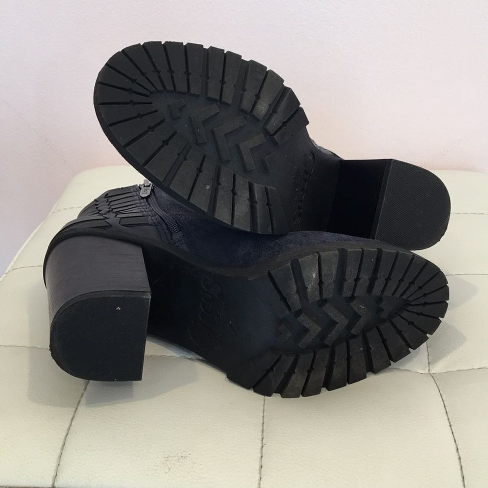 Suede Blue Booties - Picture 4 of 4